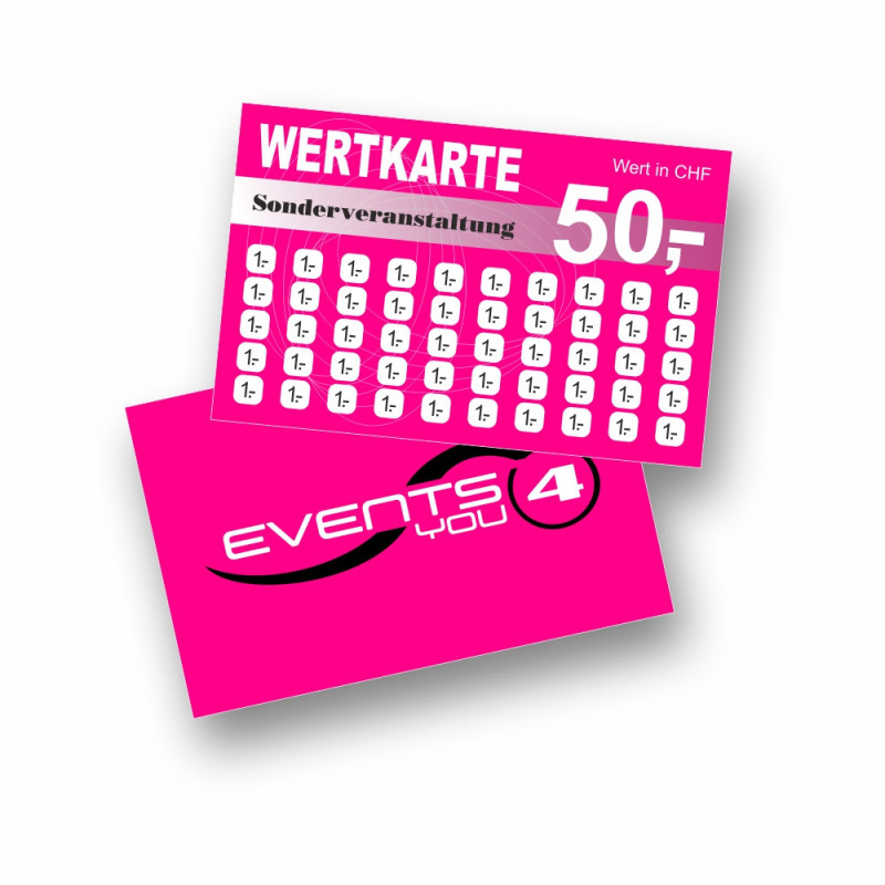 Wertkarten Wertkarten